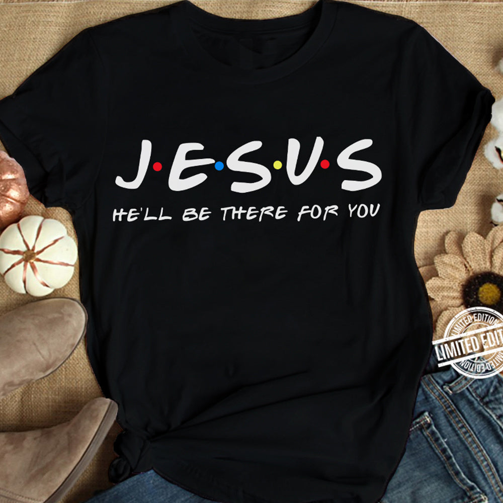 Jesus Friends Print Women T-Shirt Cotton Clothes Tops