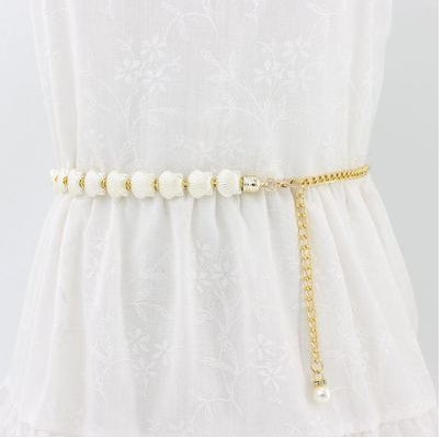 Summer Women''s Pearl Waist Chain Fashion Versatile Decorative Dress With Clothes New Skirt Small Belt Elegant