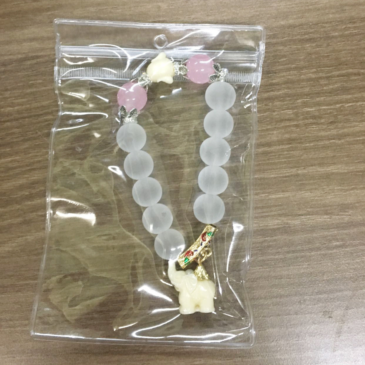 Crystal Elephant Charm Bead