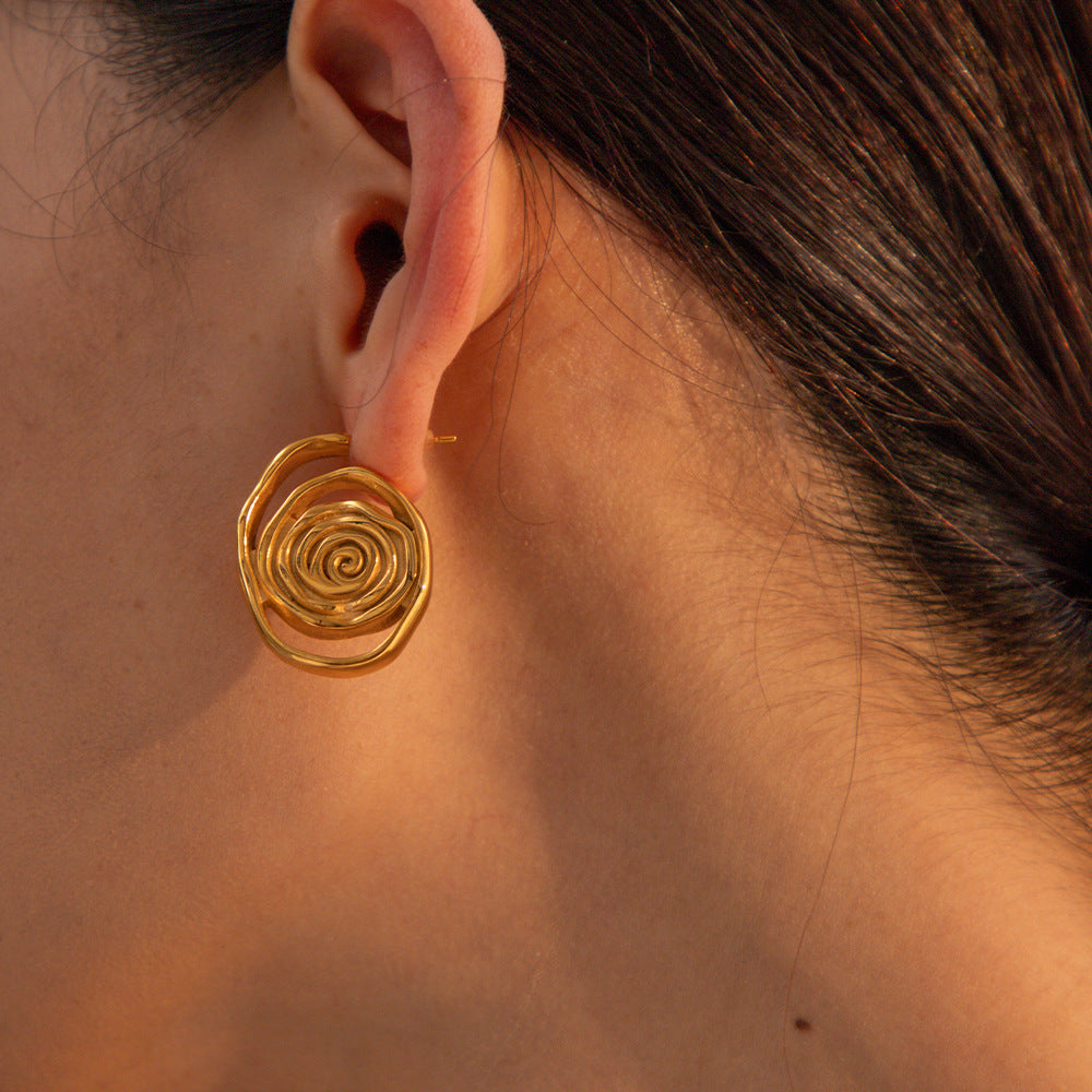 Titanium Steel Hoop Earrings