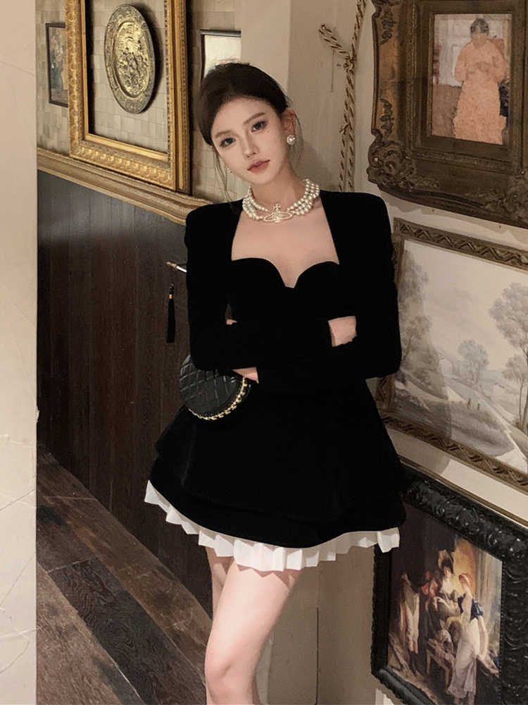 Plus Size Waist Trimming Evening Dress Women Vintage Dress