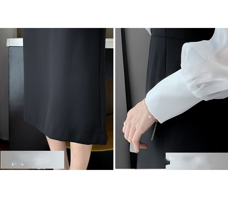 French Vintage Square Neck Dress Girl