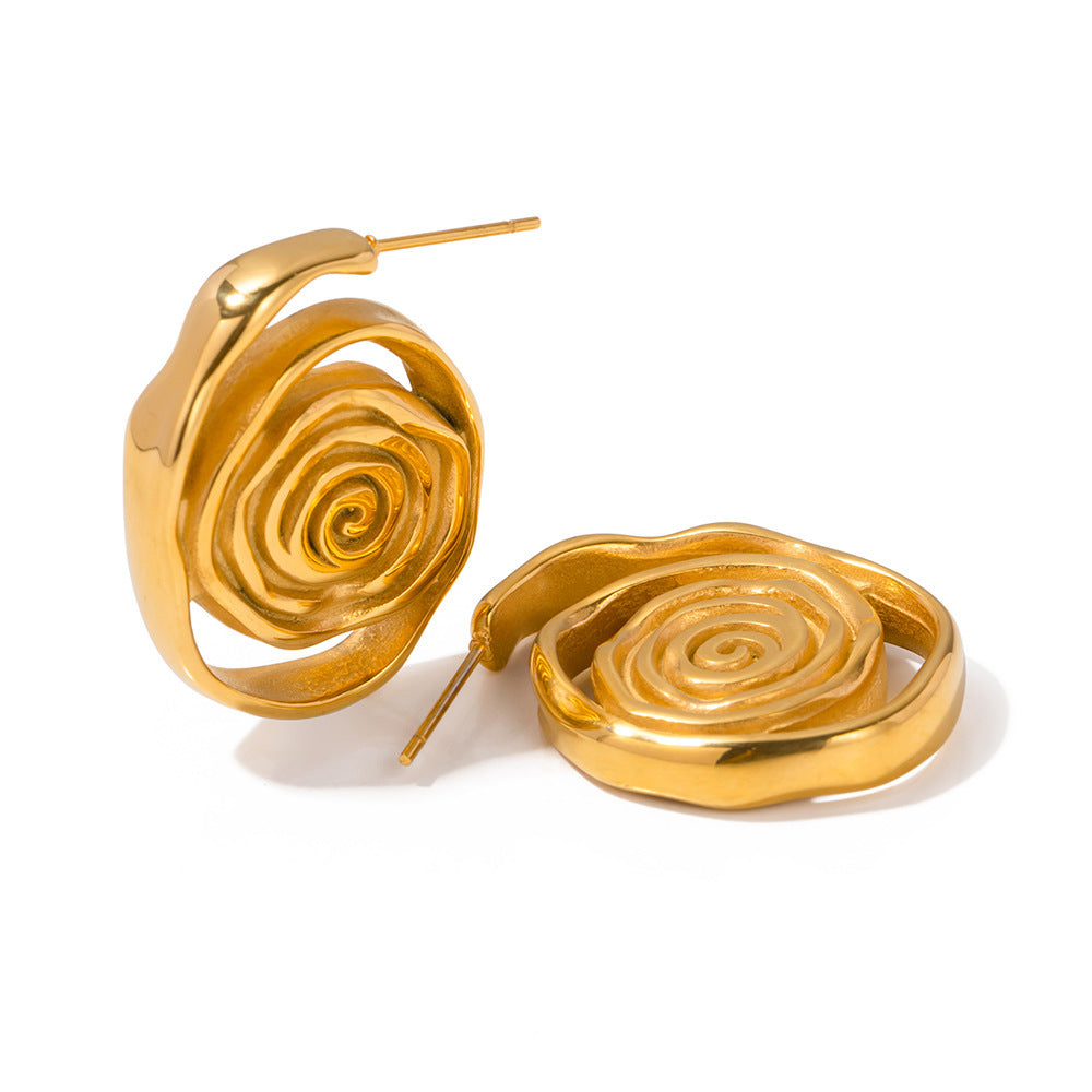 Titanium Steel Hoop Earrings