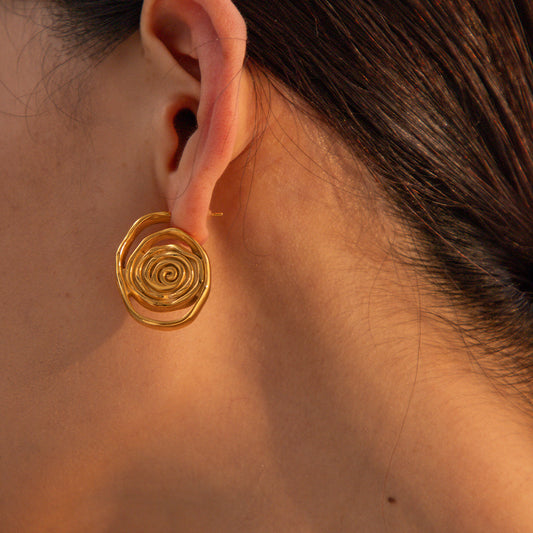 Titanium Steel Hoop Earrings